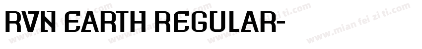 RVN Earth Regular字体转换